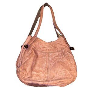 Lucky Brand  Italian Leather Brown Hobo Shoulder Bag